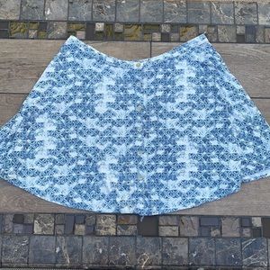 Blue and White Skirt